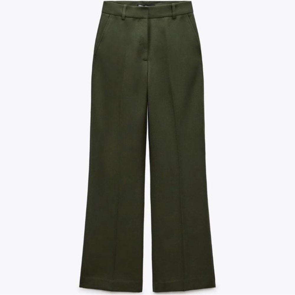EUC Zara Khaki Green Trousers S